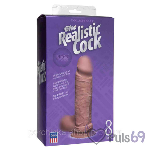 Фаллоимитатор The Realistic Cock 8 inch от Doc Johnson Фаллоимитатор The Realistic Cock 8 inch от Doc Johnson
