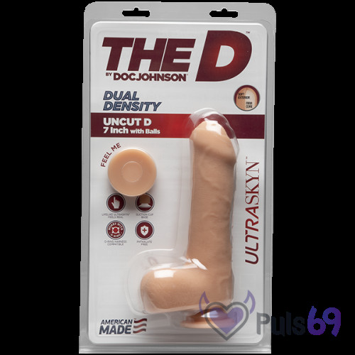Реалистичный фаллоимитатор Doc Johnson The D Uncut D Ultraskyn 7 Реалистичный фаллоимитатор Doc Johnson The D Uncut D Ultraskyn 7