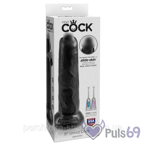 Фаллоимитатор с подвижной крайней плотью Pipedream King Cock - 9 inch Uncut Cock Фаллоимитатор с подвижной крайней плотью Pipedream King Cock - 9 inch Uncut Cock