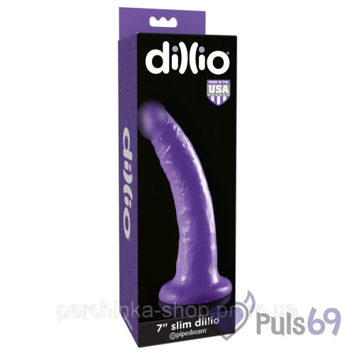 Фаллоимитатор Pipedream Dillio 7 Slim Dillio Purple Фаллоимитатор Pipedream Dillio 7 Slim Dillio Purple