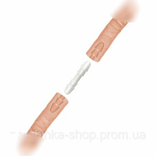Двухсторонний фаллоимитатор из киберкожи The D Double D 16 Двухсторонний фаллоимитатор из киберкожи The D Double D 16