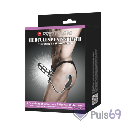 Насадка на пенис Pretty Love Hercules Penis Sheath Vibrating (Baile) Насадка на пенис Pretty Love Hercules Penis Sheath Vibrating (Baile)