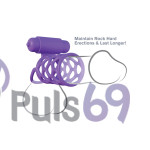 Эрекционная насадка с вибрацией Fantasy C-Ringz Vibrating Couples Cage от Pipedream