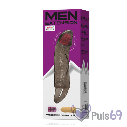 Насадка на пенис с вибрацией Men Extension (Baile) Насадка на пенис с вибрацией Men Extension (Baile)