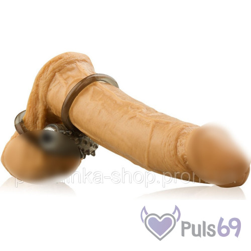 Эрекционное двойное виброкольцо Bad Kitty Naughty Toys Cockring от Orion