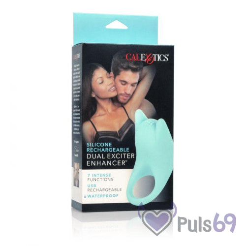 Эрекционное кольцо с вибрацией California Exotic Silicone Rechargeable Dual Exciter Enhancer Эрекционное кольцо с вибрацией California Exotic Silicone Rechargeable Dual Exciter Enhancer