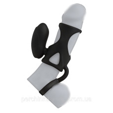 Насадка на пенис Silicone с вибрацией Cock Cage Vibrating от Doc Johnson