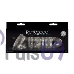 Насадка на член Renegade Ribbed Sleeve Clear