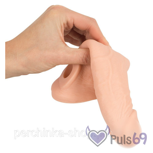Удлиняющая насадка Nature Skin Penis Sleeve with Extension от Orion Удлиняющая насадка Nature Skin Penis Sleeve with Extension от Orion