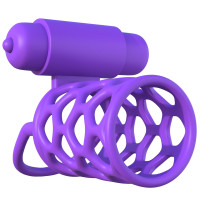 Эрекционная насадка с вибрацией Fantasy C-Ringz Vibrating Couples Cage от Pipedream Эрекционная насадка с вибрацией Fantasy C-Ringz Vibrating Couples Cage от Pipedream