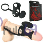 Насадка на пенис Silicone с вибрацией Cock Cage Vibrating от Doc Johnson
