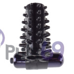 Эрекционная насадка с вибрацией Fantasy C-Ringz Vibrating Super Sleeve от Pipedream