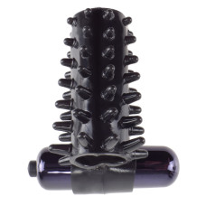 Эрекционная насадка с вибрацией Fantasy C-Ringz Vibrating Super Sleeve от Pipedream