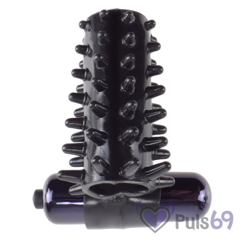 Эрекционная насадка с вибрацией Fantasy C-Ringz Vibrating Super Sleeve от Pipedream