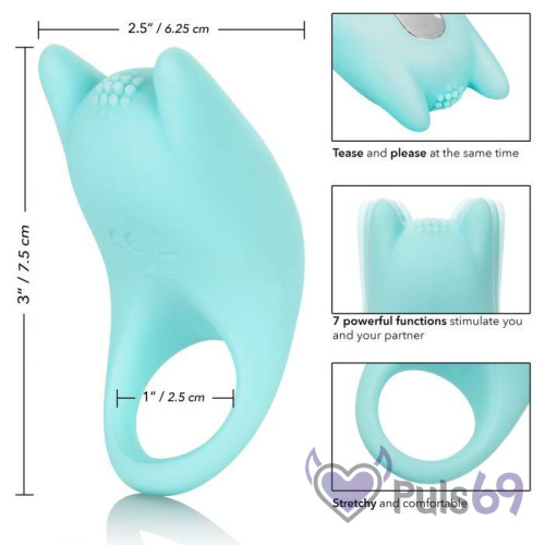 Эрекционное кольцо с вибрацией California Exotic Silicone Rechargeable Dual Exciter Enhancer Эрекционное кольцо с вибрацией California Exotic Silicone Rechargeable Dual Exciter Enhancer
