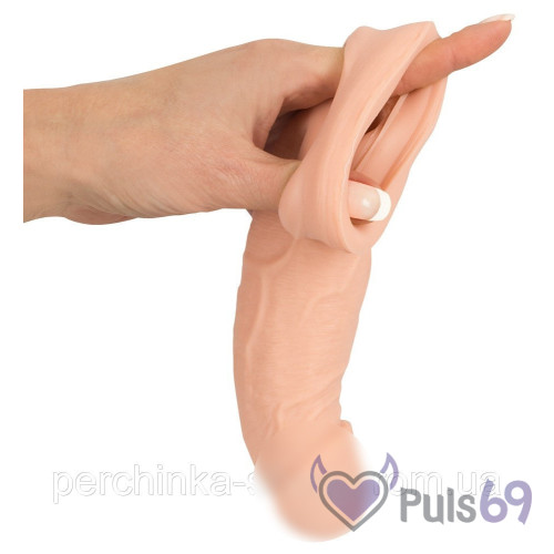 Удлиняющая насадка Nature Skin Penis Sleeve with Extension от Orion Удлиняющая насадка Nature Skin Penis Sleeve with Extension от Orion