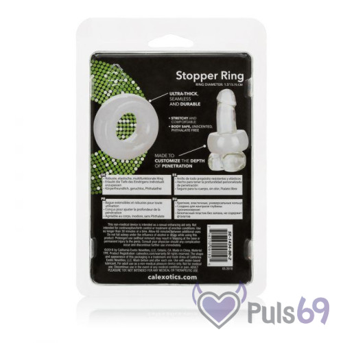 Эрекционное кольцо для контроля глубины введения California Exotic Stopper Ring Эрекционное кольцо для контроля глубины введения California Exotic Stopper Ring