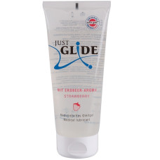 Оральный медицинский лубрикант Just Glide Strawberry  на водной основе Just Glide 200 мл. Германия