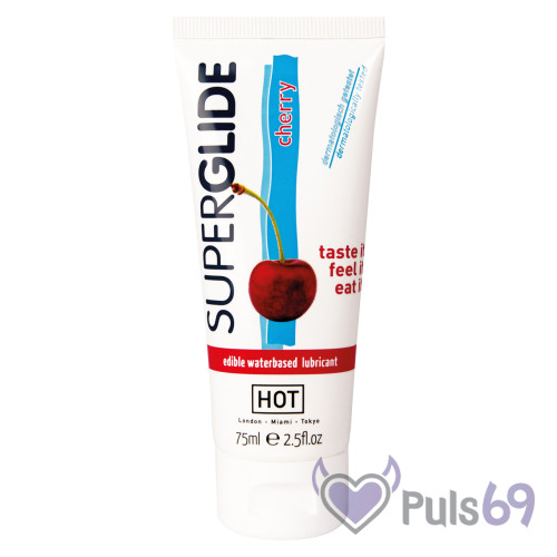 Оральный лубрикант Hot Superglide Cherry 75мл