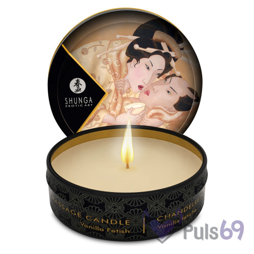 Массажная свеча Shunga Mini Massage Candle Vanilla с запахом ванили