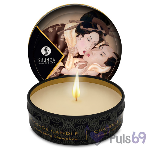 Массажная свеча Shunga Massage Candle Chocolate с запахом шоколада
