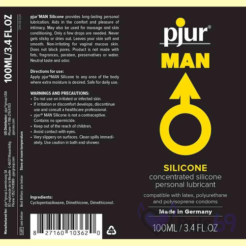 Лубрикант на силиконовой основе Pjur Man Basic Personal Glide 100 мл Лубрикант на силиконовой основе Pjur Man Basic Personal Glide 100 мл