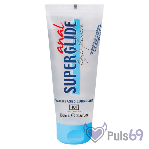 Анальный лубрикант на водной основе Hot Anal Superglide Liquid Pleasure, 100мл