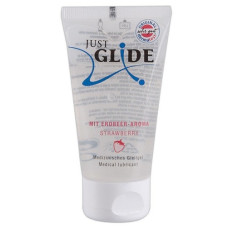 Оральный медицинский лубрикант Just Glide Strawberry  на водной основе Just Glide 50 мл. Германия