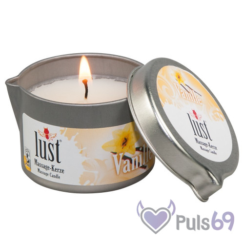 Массажная свеча Lust Vanille с запахом ванили