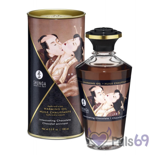 Съедобное согревающее массажное масло Aphrodisiac Warming Oil Chocolate 100 мл