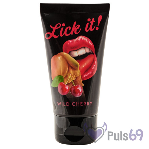 Оральная смазка лубрикант 50 мл. Lick It Wildkirsche со вкусом вишни от Orion