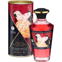 Съедобное согревающее массажное масло Aphrodisiac Warming Oil Strawberry Wine 100 мл Съедобное согревающее массажное масло Aphrodisiac Warming Oil Strawberry Wine 100 мл