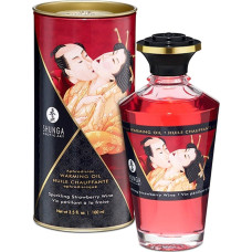 Съедобное согревающее массажное масло Aphrodisiac Warming Oil Strawberry Wine 100 мл