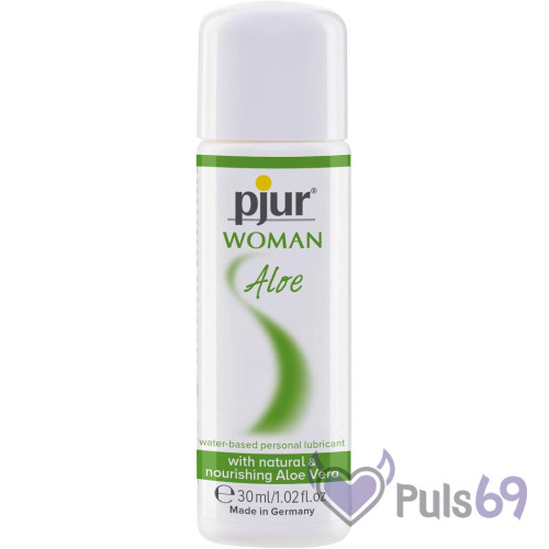Лубрикант на водной основе для интенсивного увлажнения Pjur Woman Aloe 30 мл