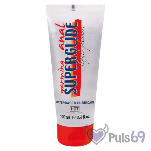 Анальный лубрикант разогревающий Hot Warming Anal Superglide Liquid Pleasure, 100мл