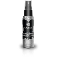 Спрей для тела с блестками и феромонами DONA Shimmer Spray Silver