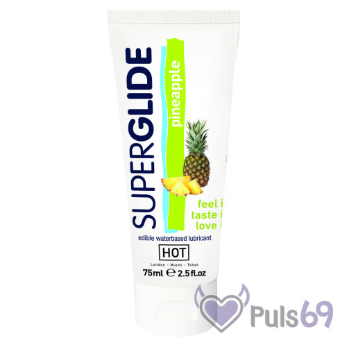 Оральный лубрикант Hot Superglide Pineapple 75мл