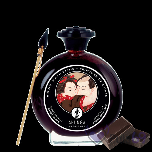 Съедобная краска для рисования по телу Shunga Body Painting Aphrodisiac Chocolate 100 мл