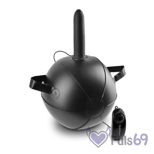 Надувной мячик с вибрацией The King Cock Vibrating Mini Sex Ball от Pipedream Надувной мячик с вибрацией The King Cock Vibrating Mini Sex Ball от Pipedream