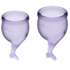 Набор менструальных чаш Satisfyer Feel Secure Violet Набор менструальных чаш Satisfyer Feel Secure Violet