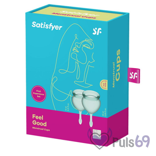 Набор менструальных чаш Satisfyer Feel Good Dark Green Набор менструальных чаш Satisfyer Feel Good Dark Green