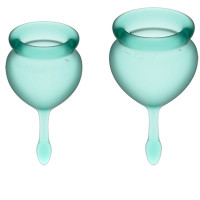 Набор менструальных чаш Satisfyer Feel Good Dark Green
