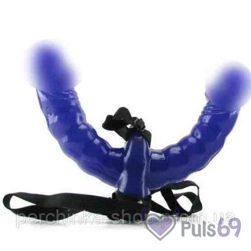 Двойной страпон Double Delight Strap-on от Pipedream