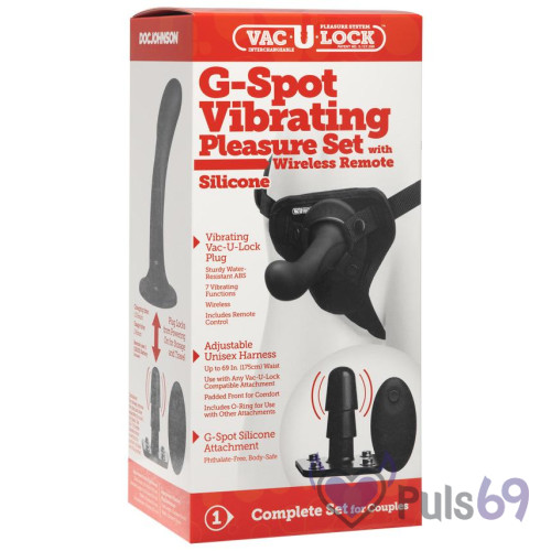 Страпон Doc Johnson G-Spot Vibrating Pleasure Set Страпон Doc Johnson G-Spot Vibrating Pleasure Set