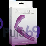 Женский безремневой страпон Platinum Premium Silicone The Gal Pal от Doc Johnson