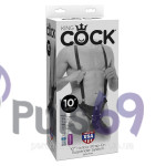 Реалистичный страпон фаллопротез King Cock 10 '' Hollow Strap-on Suspender System