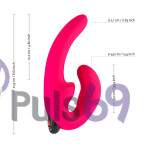 Безремневой страпон с вибрацией Fun Factory Sharevibe