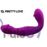 Безремневой страпон с вибрацией Pretty Love Angelo