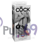 Реалистичный страпон фаллопротез King Cock 11 '' Hollow Strap-on Suspender System