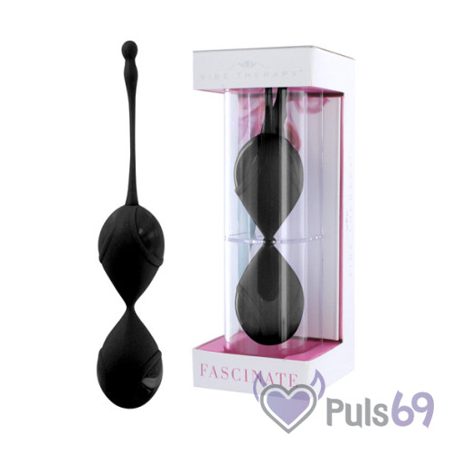 Вагинальные шарики Vibe Therapy Fascinate, черные, оригинал